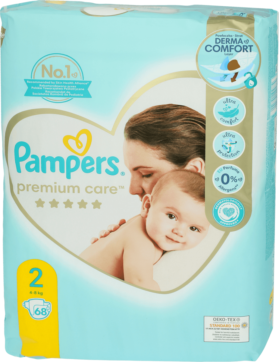 pieluchy 2 mega paka cena pampers