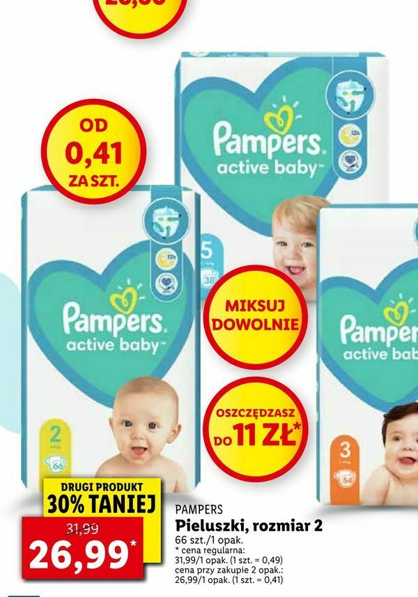 pampresy pampers allegro