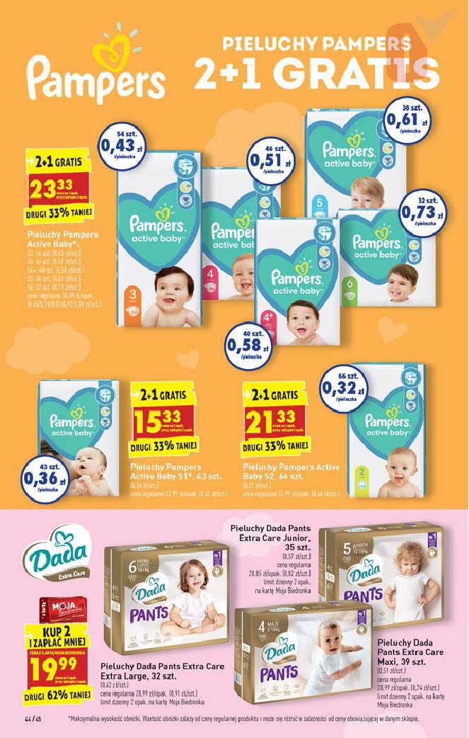 pampers pieluchy 4 sleep & play 50 sztuk