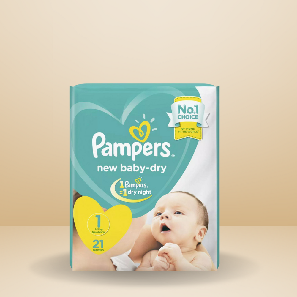 pampers new baby-dry pieluchy 1 newborn 2-5 kg 43 szt