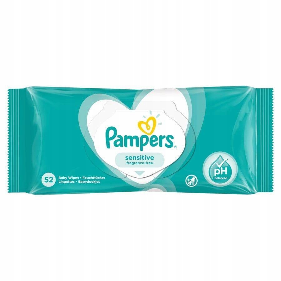 chusteczki nawilżane pampers sensitive 56szt