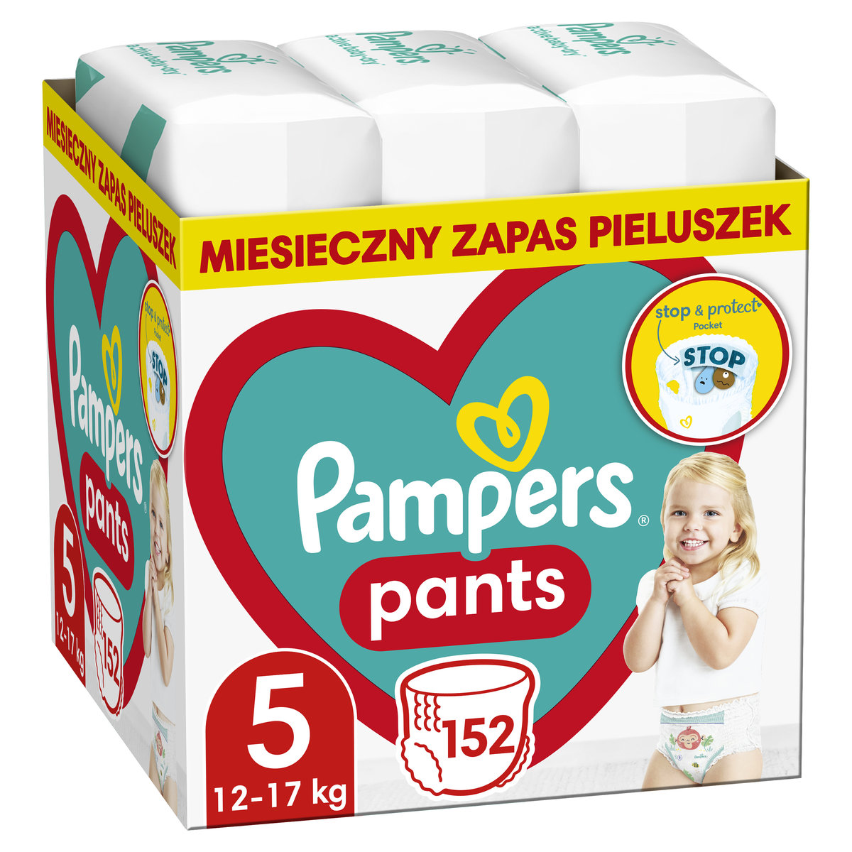 pieluchomajtki pampers premium care pants 4 maxi 44 szt