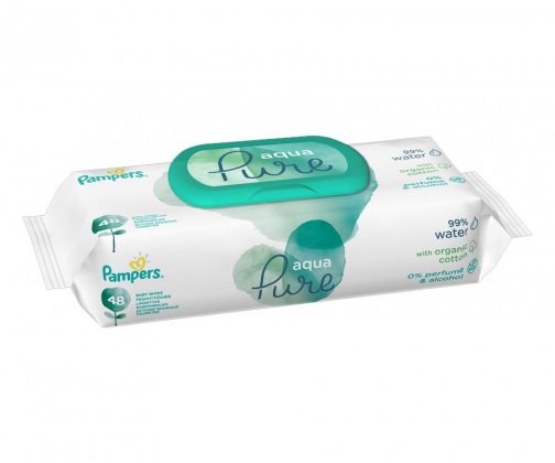 chusteczki pampers aqua pure tesco