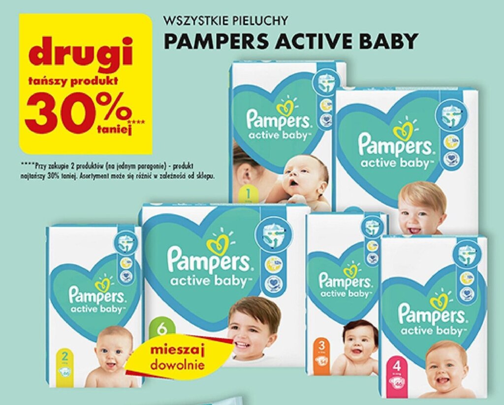 pieluchy pampers baby active 5 50