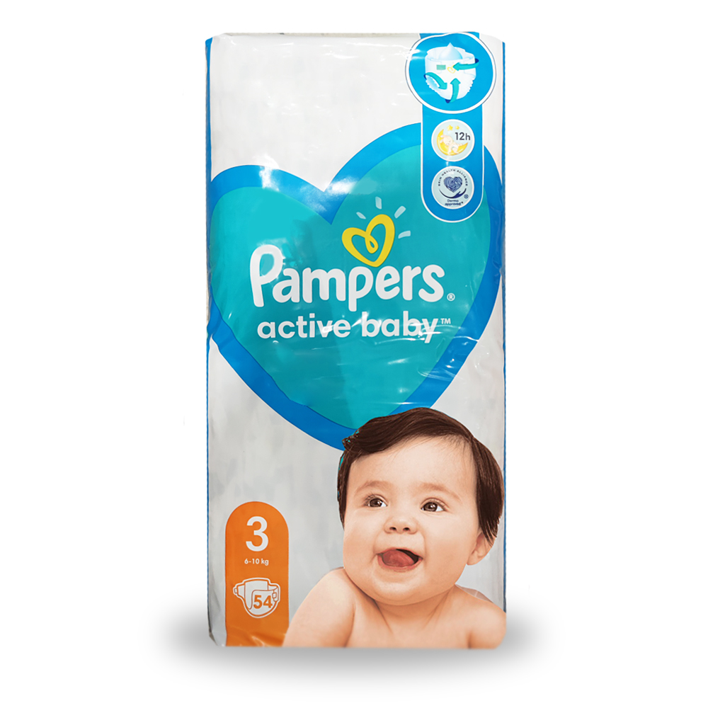 allegro pampers active baby 132 szt