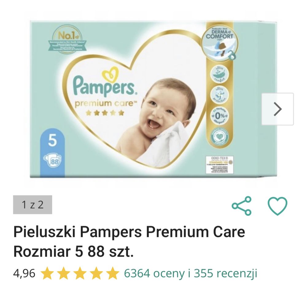 pieluchy pampers 4 promocja allegro