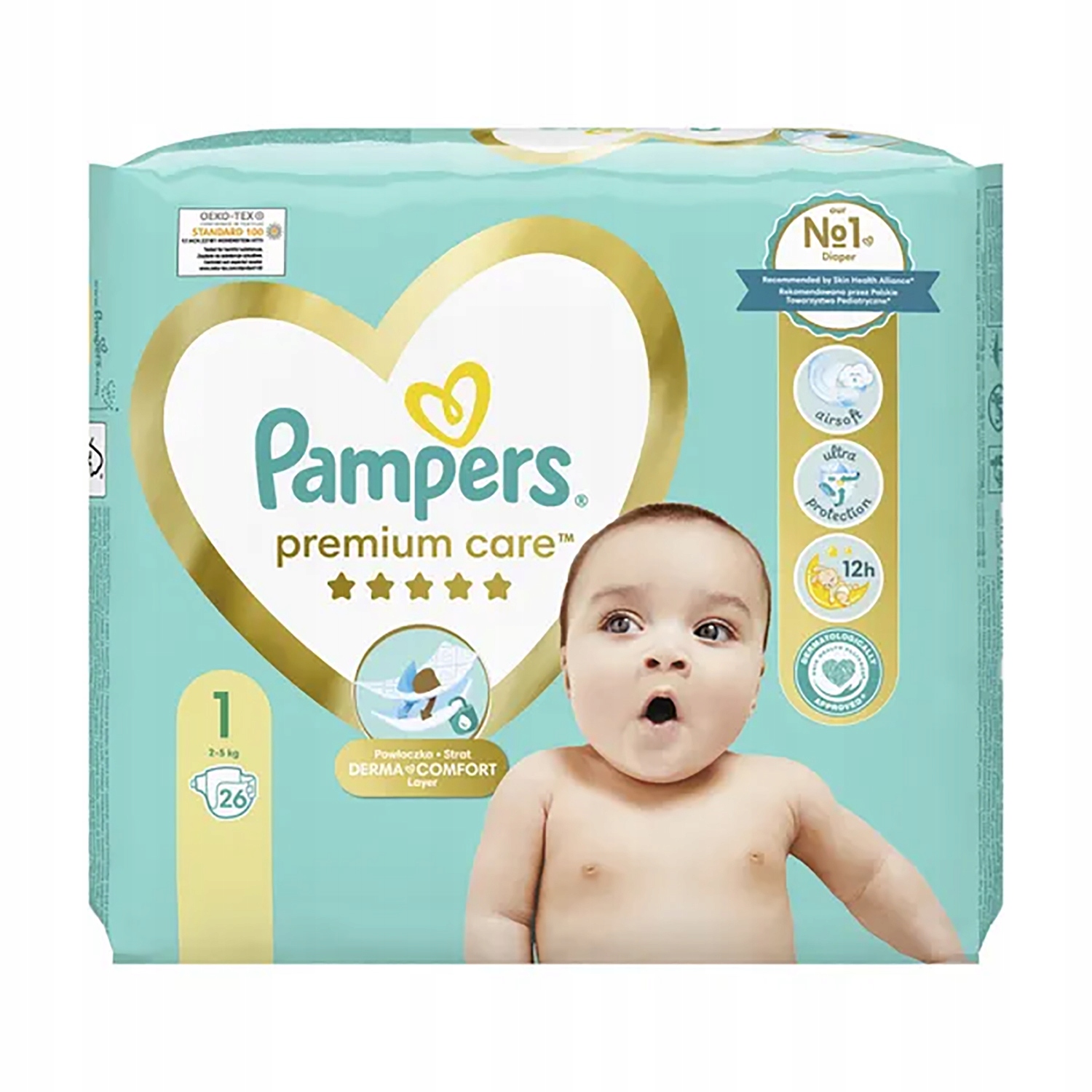 pieluchy pampers premium care 1 new born 220