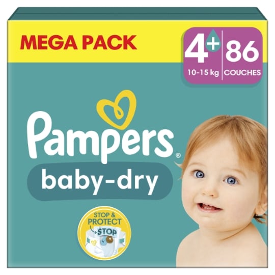 pieluchomajtki pampers mega box 4+