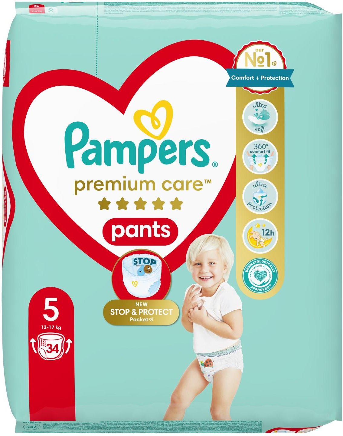 pieluchomajtki pampers premium care 6