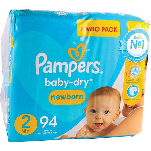 pampers żółte