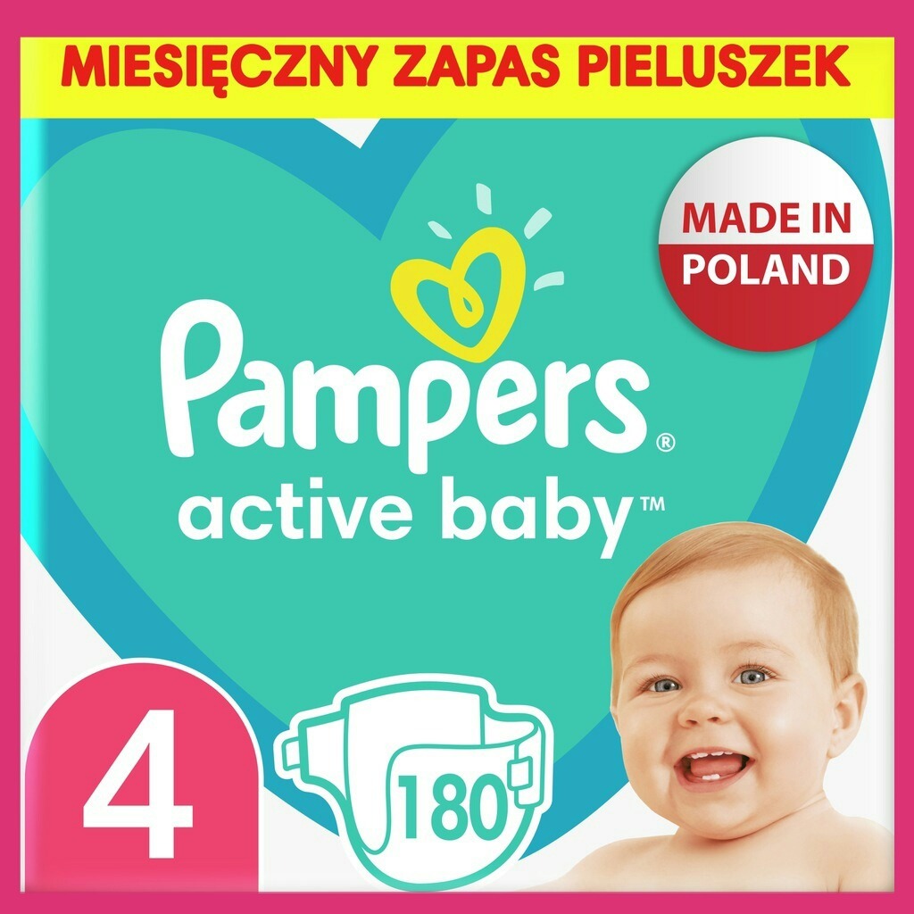 pieluchy pampers active baby nowe opakowanie