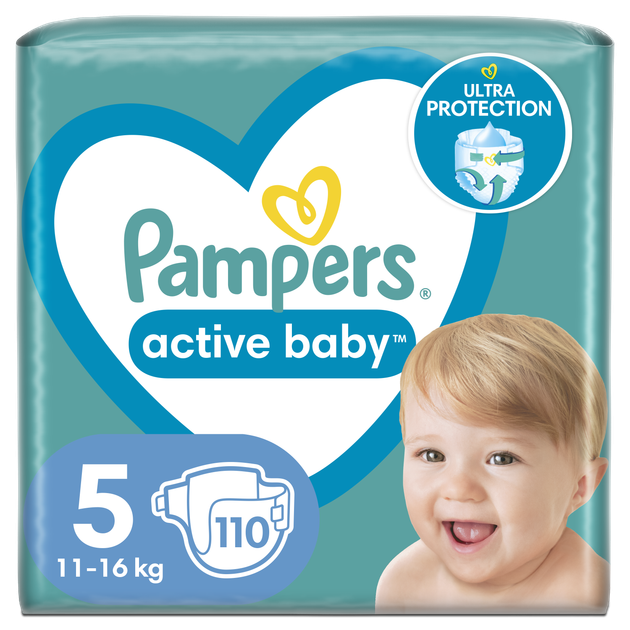 pampers niebieski pasek