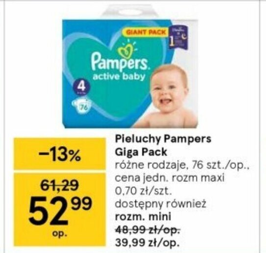 chusteczki dla niemowląt pampers aqua pure