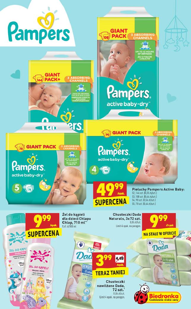 pampers 104 sztuki