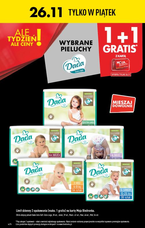 mala paczka pieluchomajtek pampers premium care 4