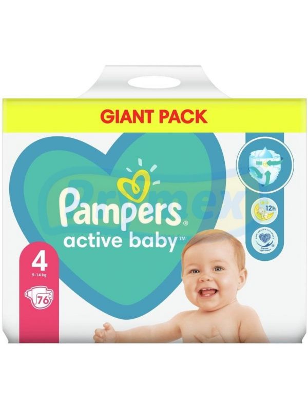 pampers active baby-dry pieluszki 4+ 120