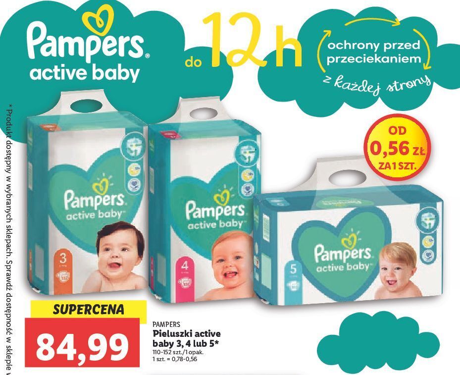 podkłady pampers