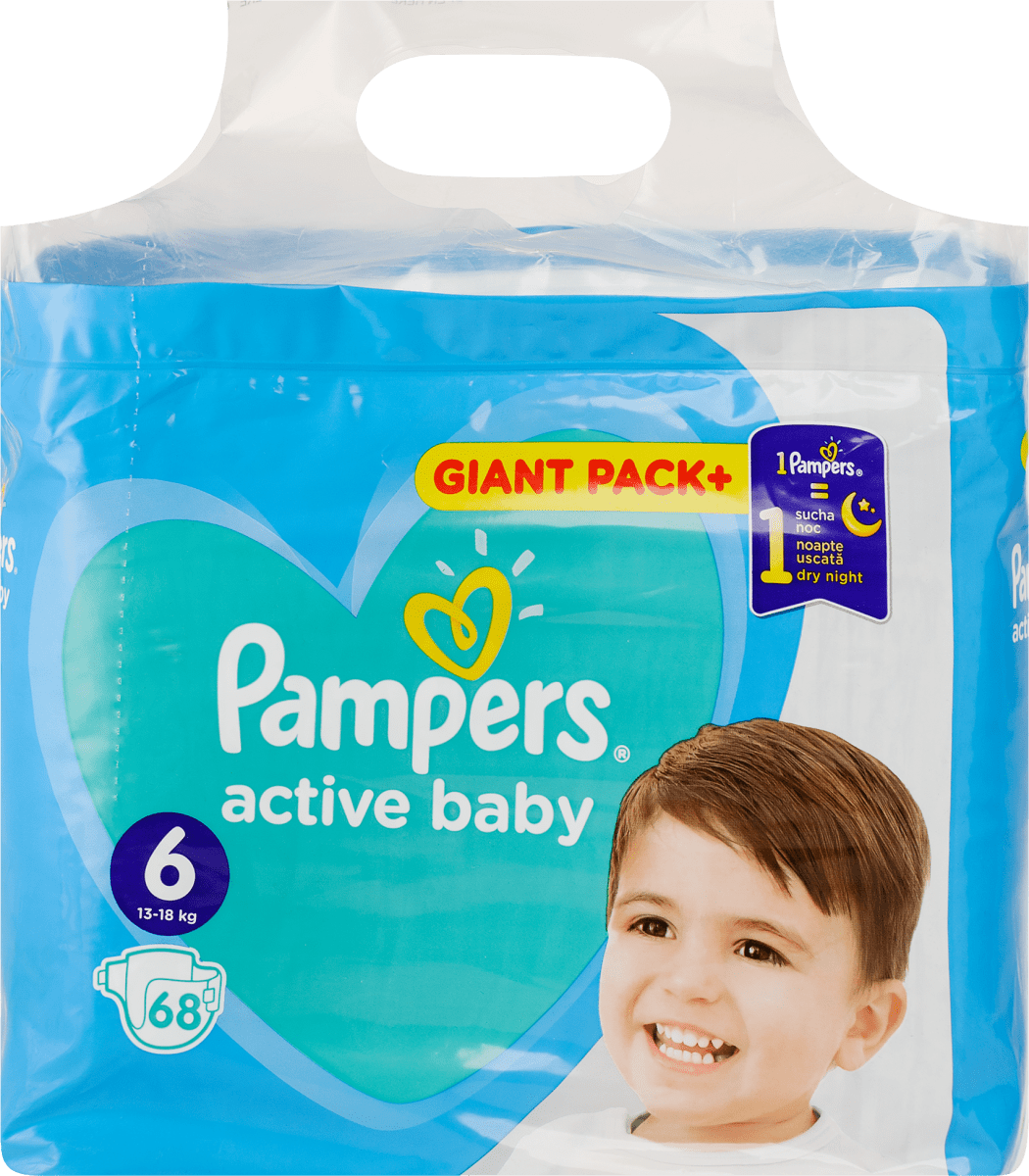 pampers 4 new baby dry 132