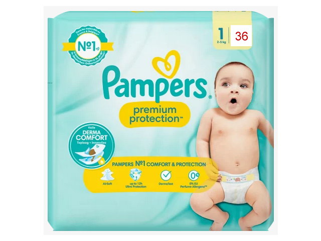 pampers pampers z niebieskim paskiem 2