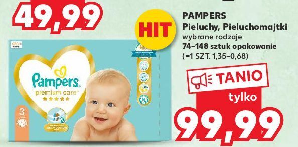 pampers premium care 1 newborn 78 pieluszek carrefour