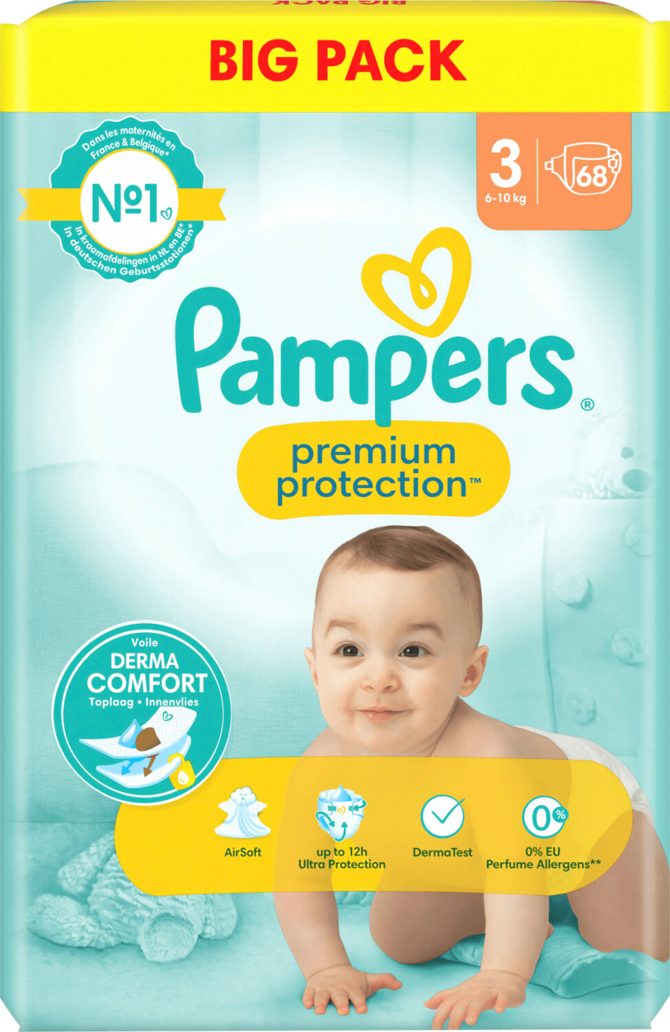 pampers premium care new born