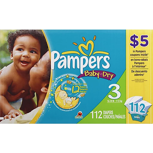 pampers size 3 monthly pack