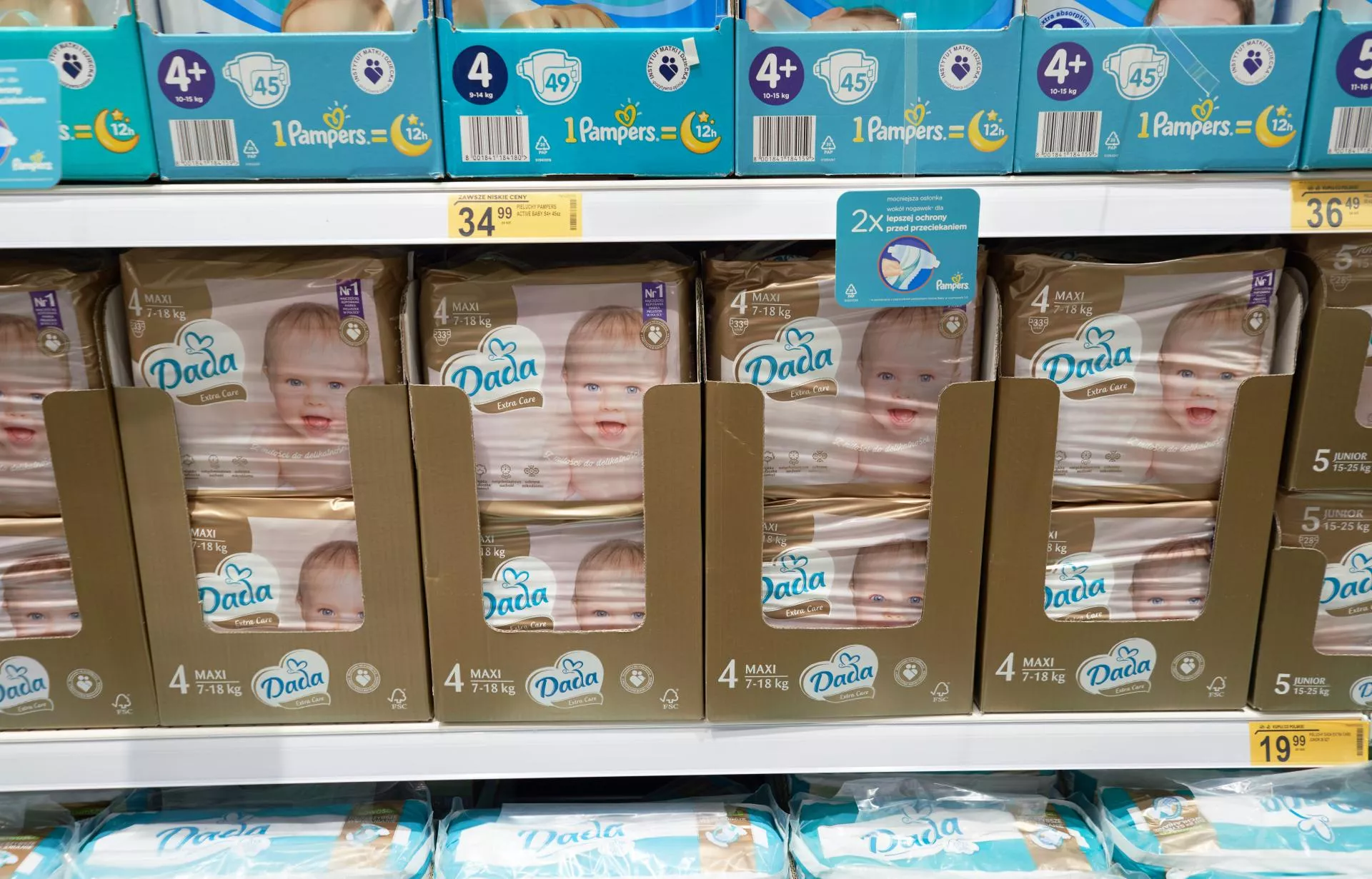 pieluchy pampers 6 56 sztuk