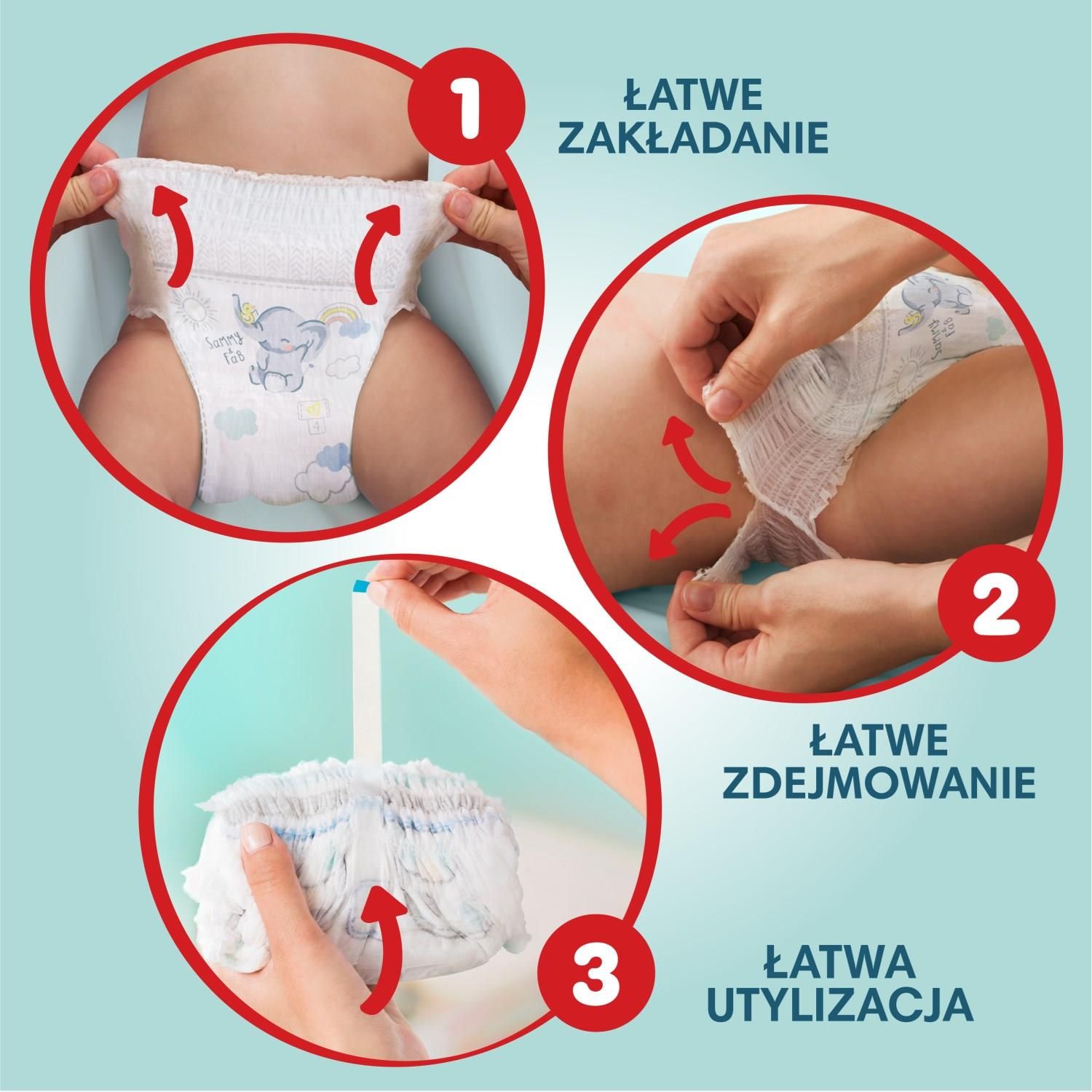 pieluchy pampers do pływania przeciekają