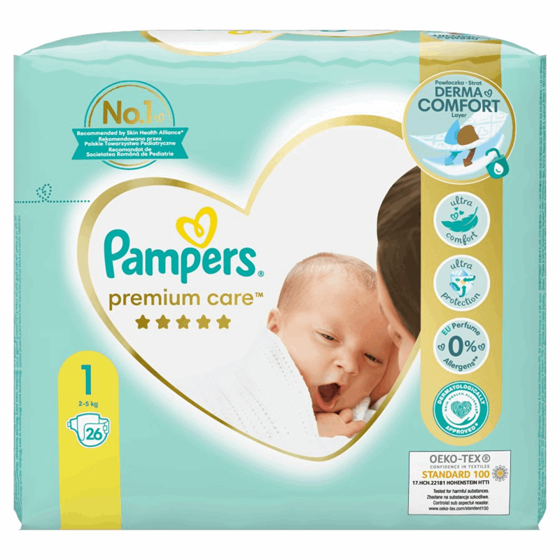 pieluchomajtki pampers pasek z tyłu