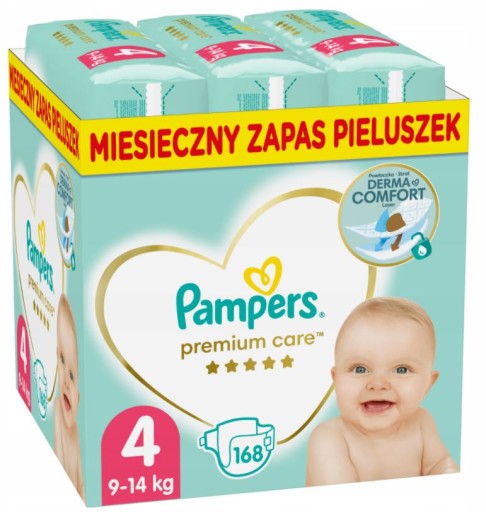 pieluchy pampers premium care zapas