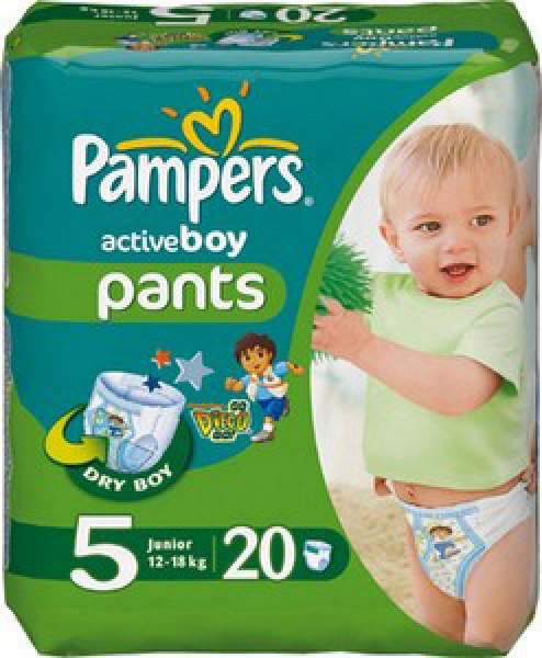 stickers on box pampers