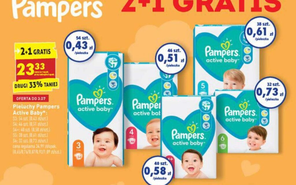 pampers szwajcaria