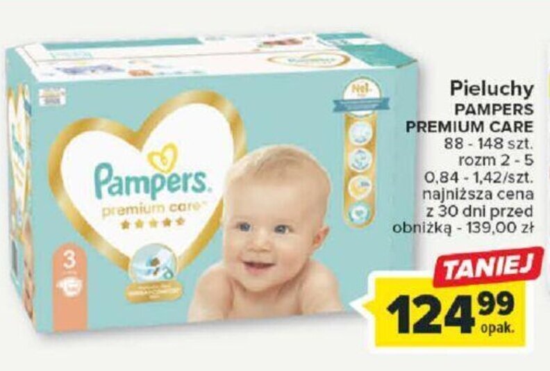 pieluchy pampers premium care 1 rossmann