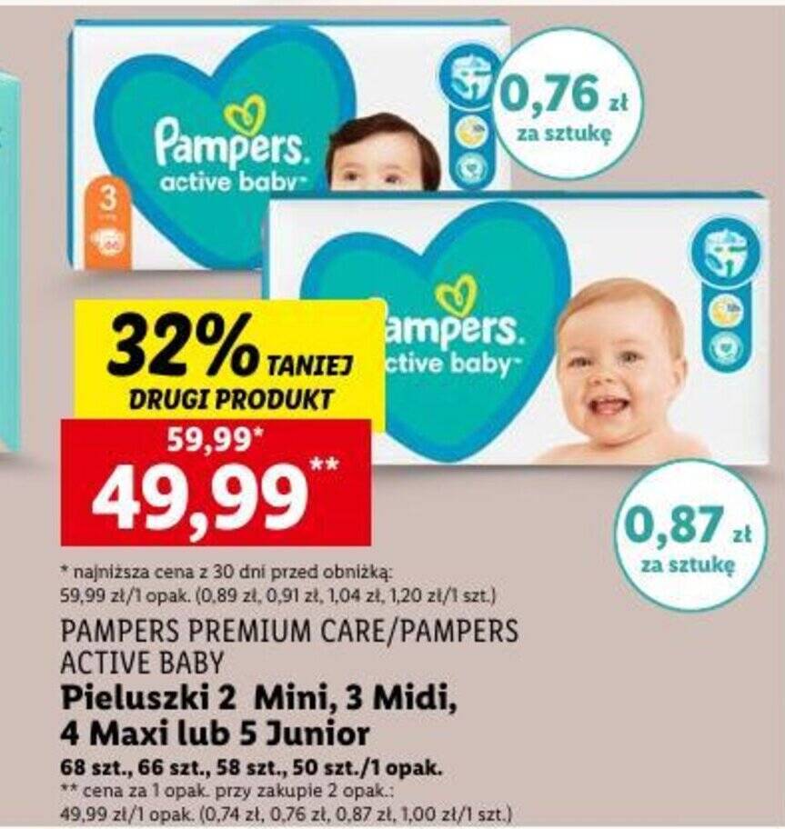 pampers pieluchomajtki midi