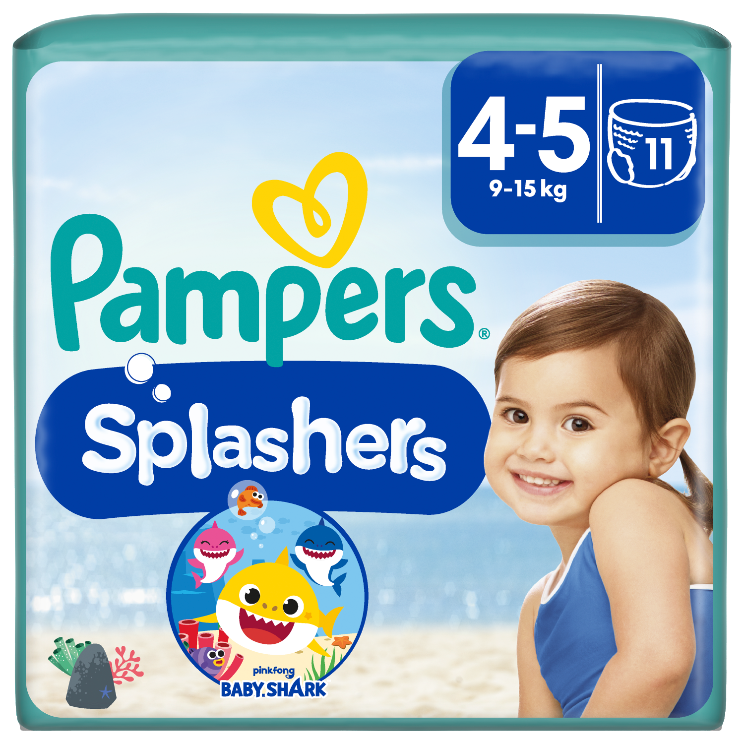 pampers splashers 4-5 rozmiar