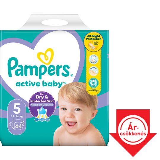 pampers sensitive chusteczki nawilżane 6x56szt