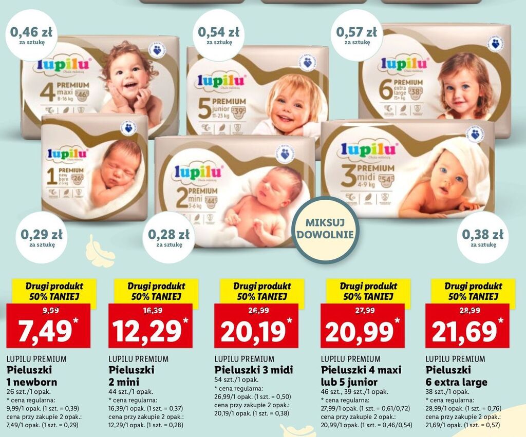 pampers premium care 1 newborn 78 pieluszek carrefour