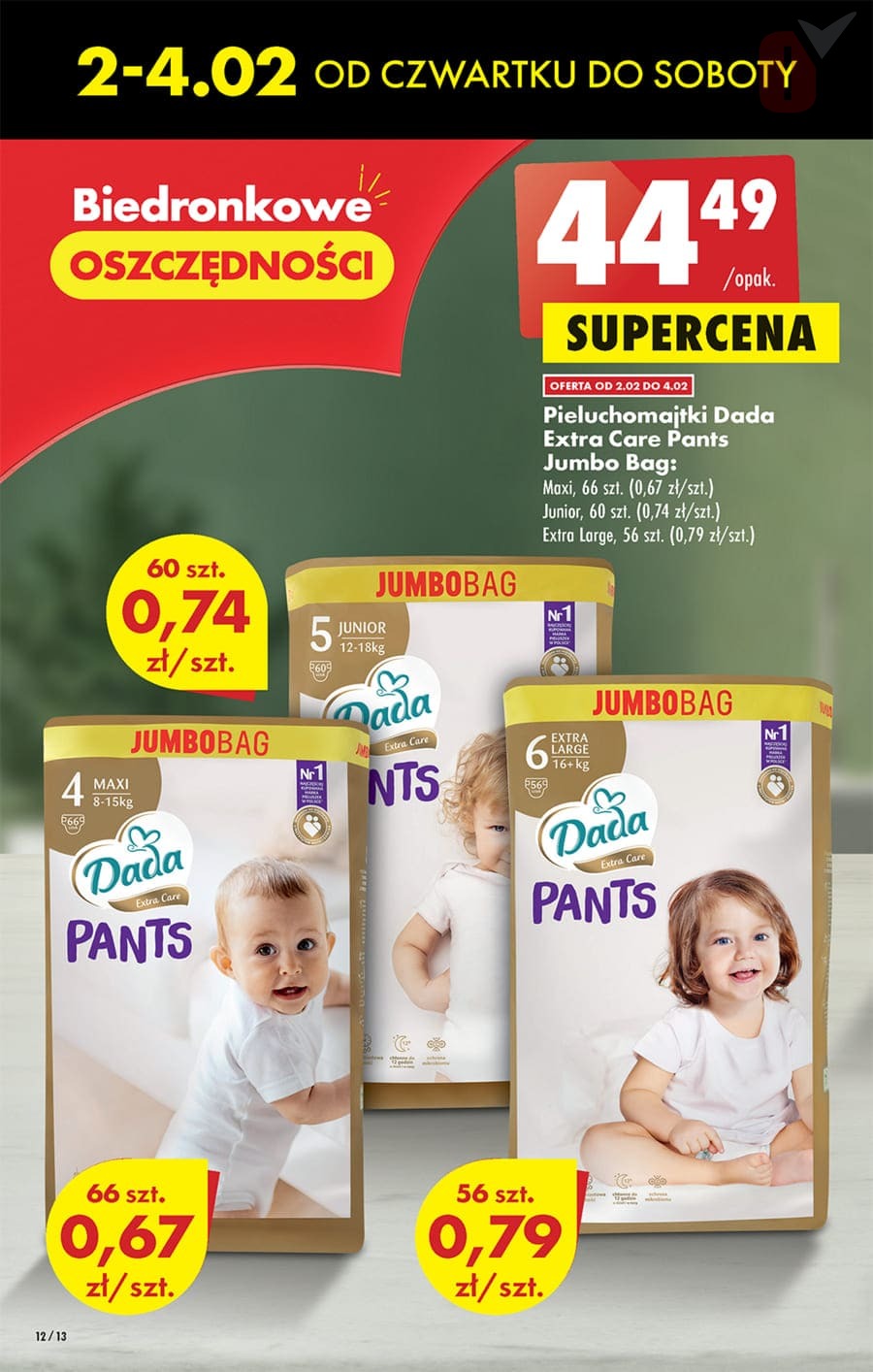 pampers pieluchomajtki midi