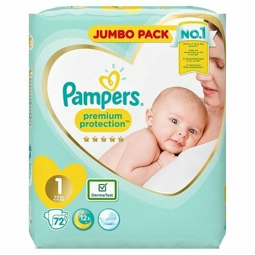 stickers on box pampers