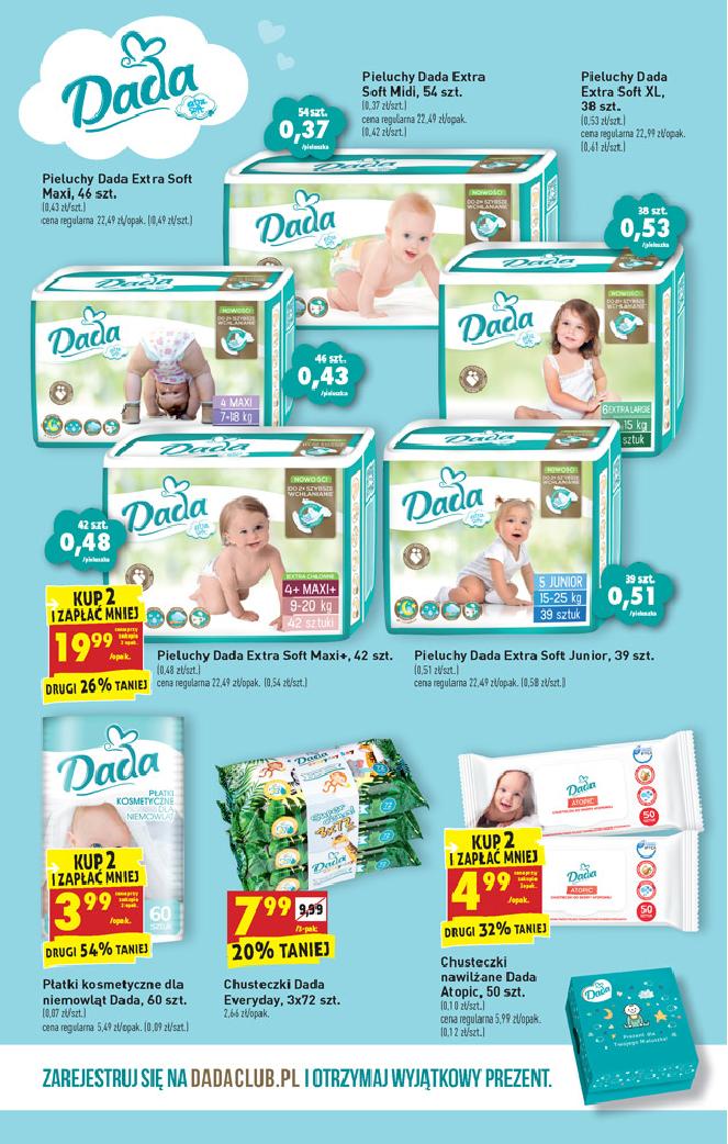 pieluchomajtki firmy pampers rozmiar 6