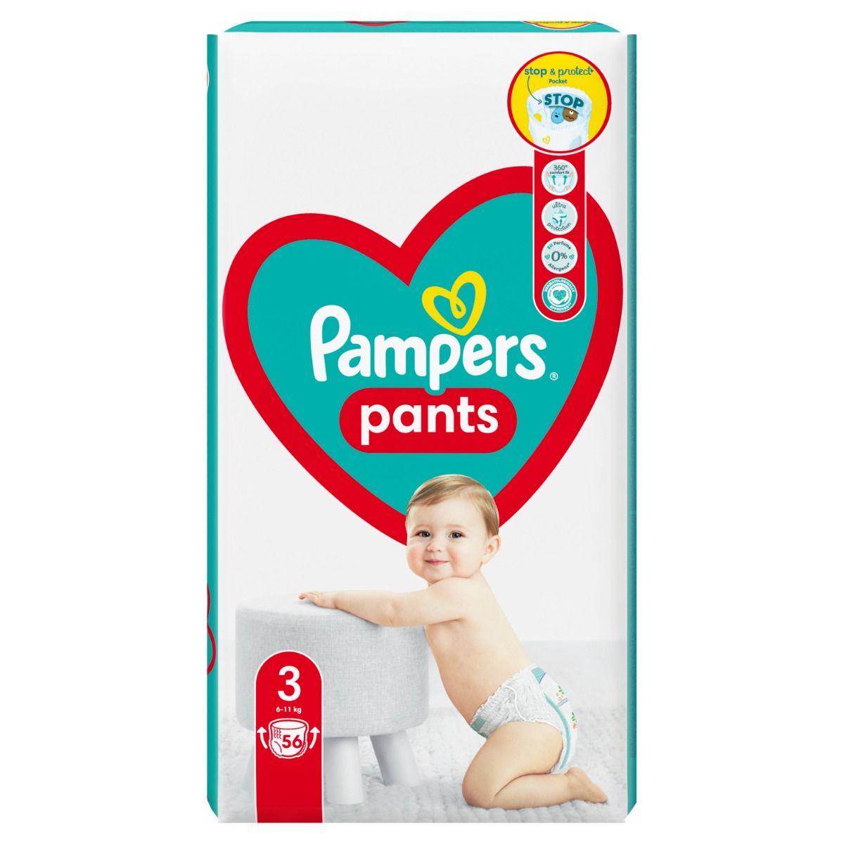 pampers na tacce z mięsem