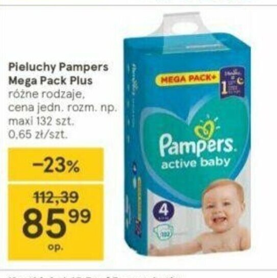 pampers sleep&play pieluchy jednorazowe rozmiar 4t