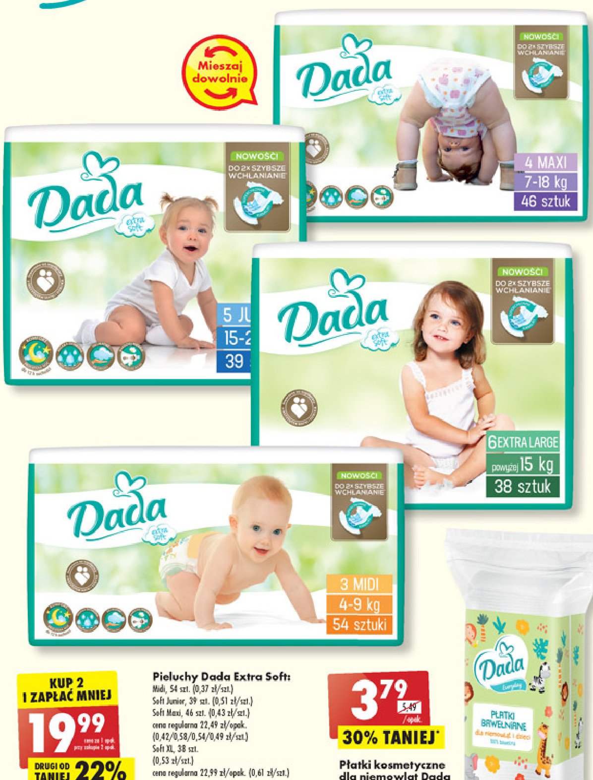 pampers cena 2 42 szt