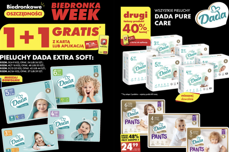 pampers biedronka plock