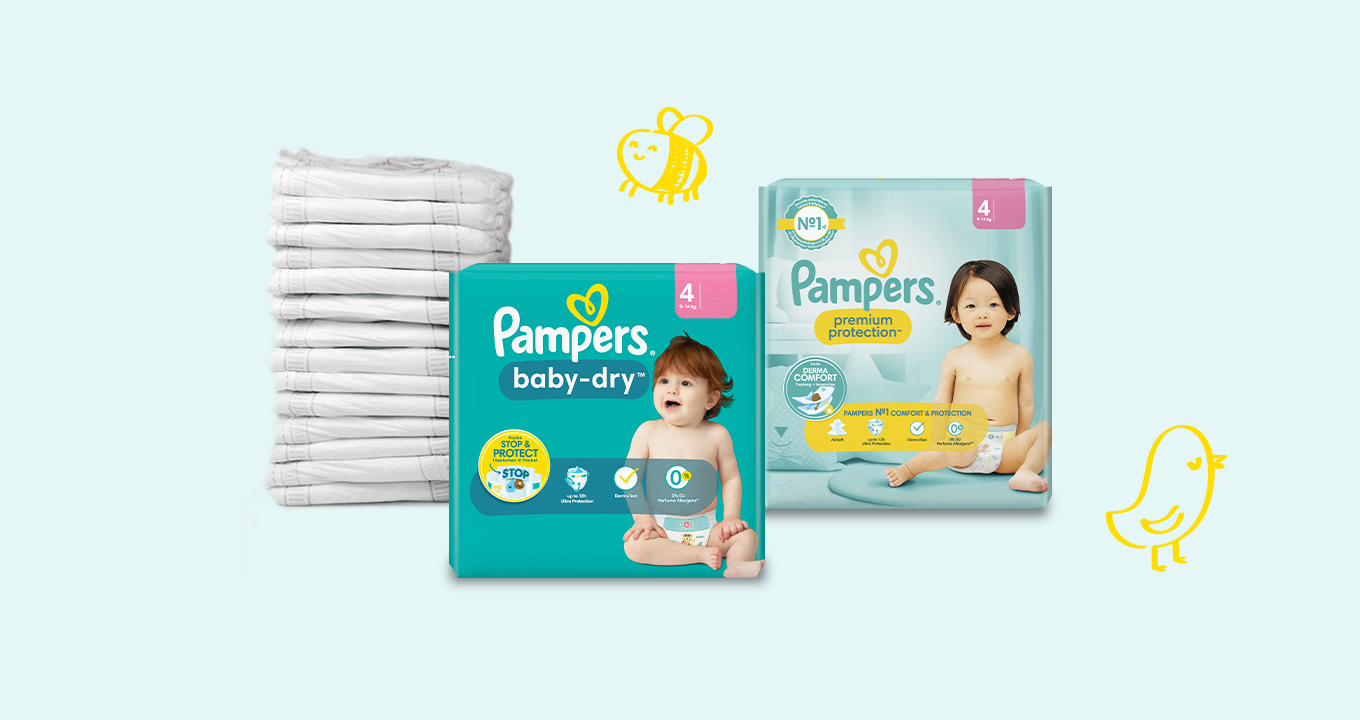 pampers 4 132 szt