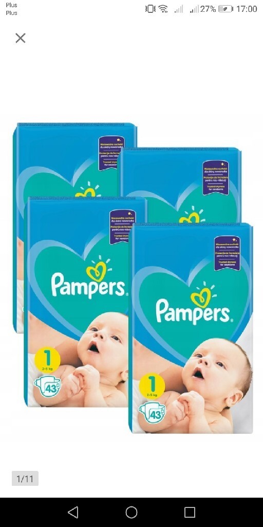 pampers 4 174 szt tesco