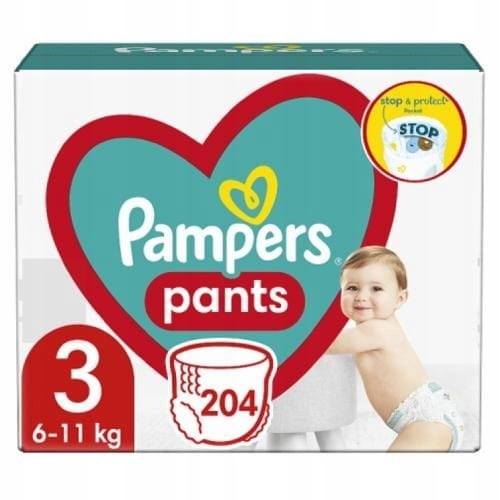 pampers pants pieluchomajtki 3 6-11kg 4x28szt