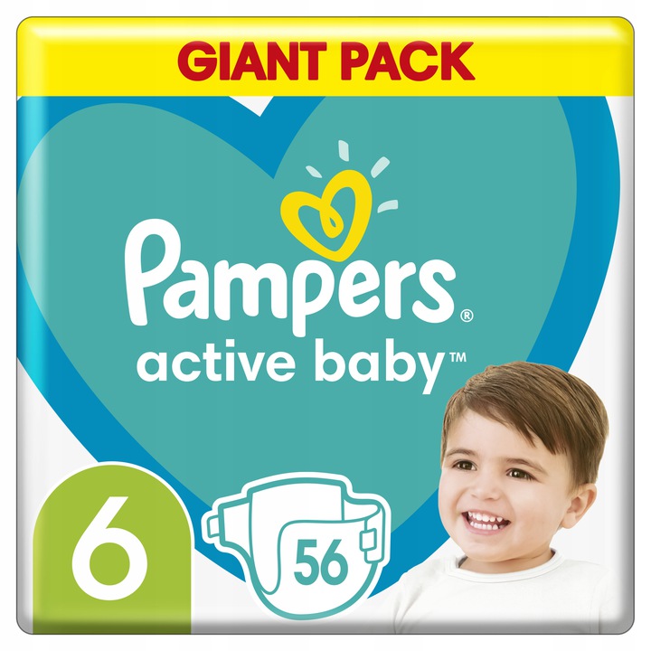 pampers pomarańczowe 4