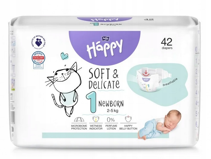 pampers newborn 1 2-5 kg 43 szt