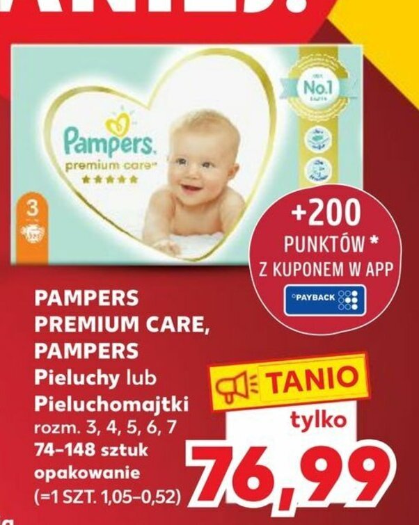 pieluchomajtki pampers pants 4 208 sztuk